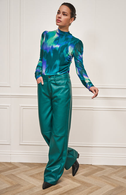 Top Mesh Faded Vibrance Print W25.30704