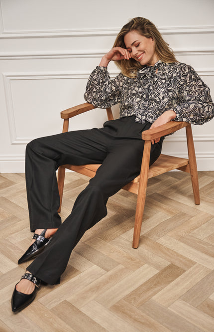 Top Col Pleat Sparkling Nights Print W25.30700