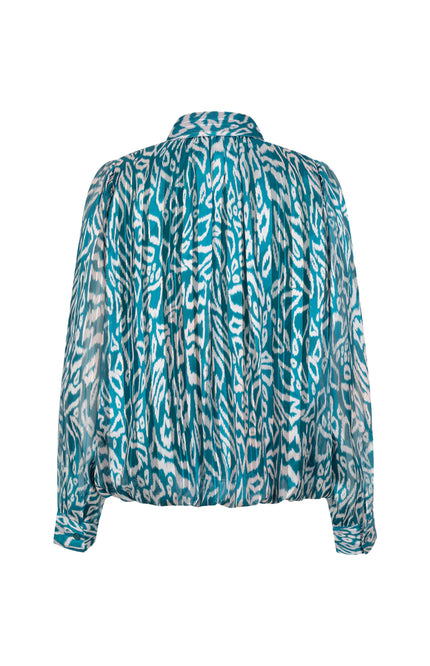 Blouse Puffed Hem Crystal Glow Print W25.15706