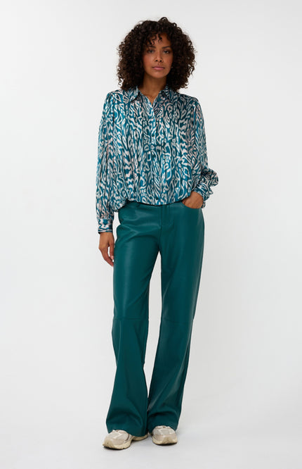 Blouse Puffed Hem Crystal Glow Print W25.15706