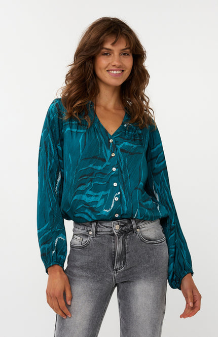 Blouse Crystal Waves Print W25.15700