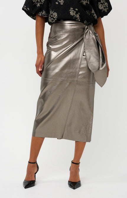 Rok PU Belted Dark Silver W25.11709