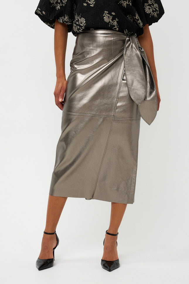 Rok PU Belted Dark Silver W25.11709