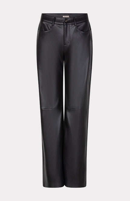 Broek Wide Leg PU Black W25.11708