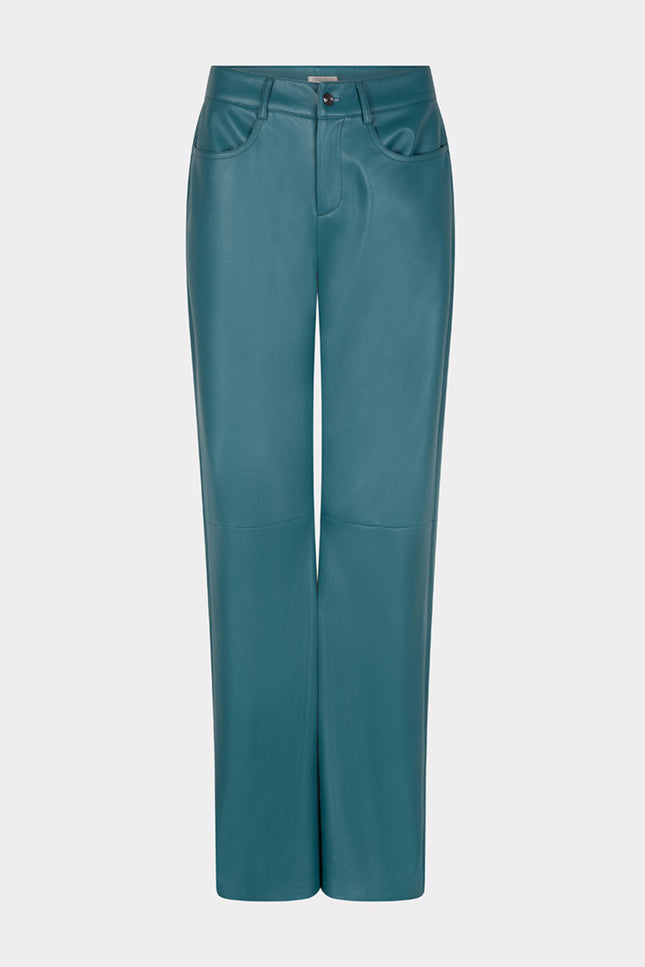Broek Wide Leg PU Teal W25.11708