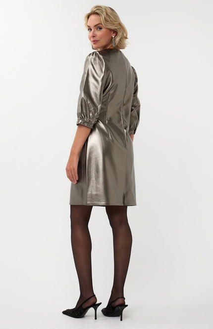 Jurk PU Dark Silver W25.11706