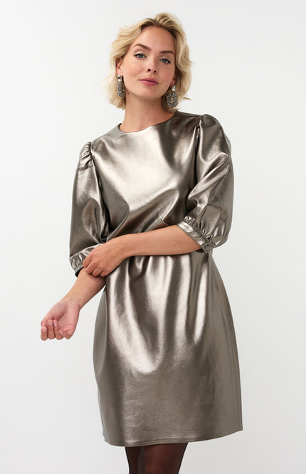 Jurk PU Dark Silver W25.11706