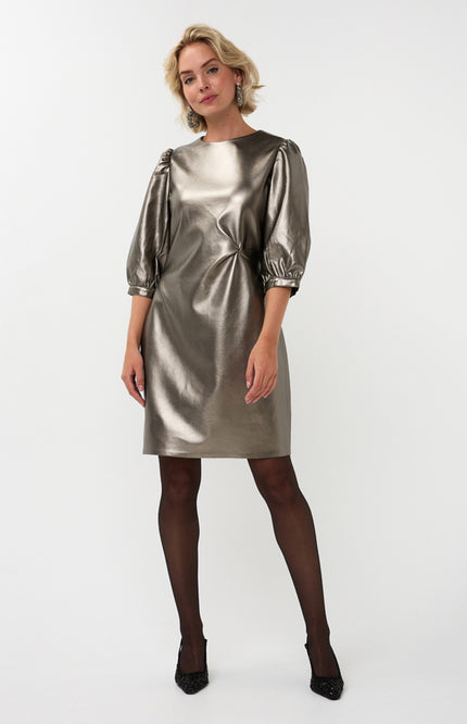 Jurk PU Dark Silver W25.11706