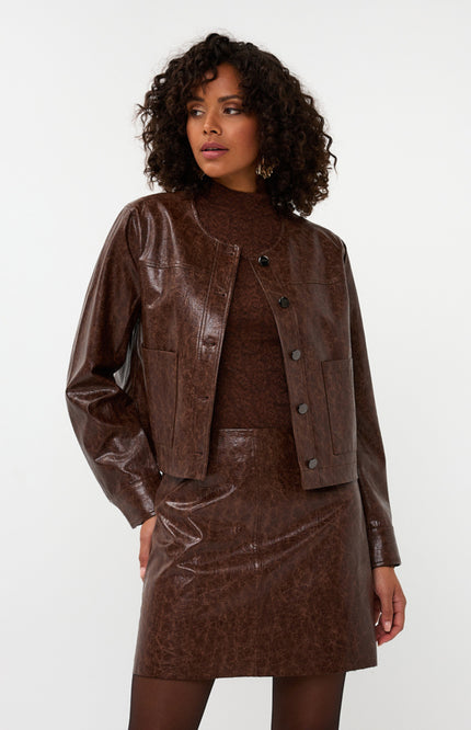 Jacket Lacquer Chocolate W25.11700