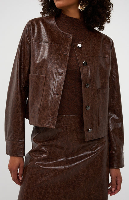 Jacket Lacquer Chocolate W25.11700