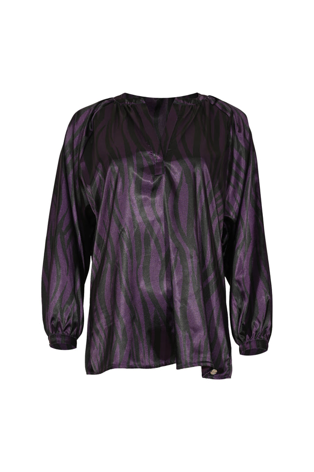 Top Raaika Zebra Plum