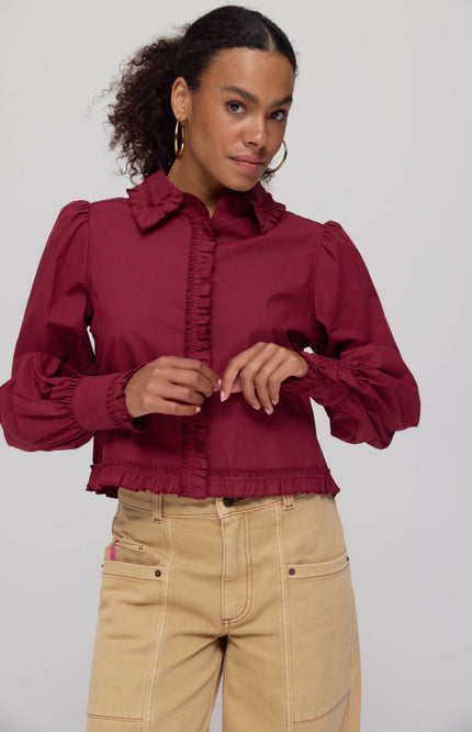 Top Ellie Wine Berry AW25P603