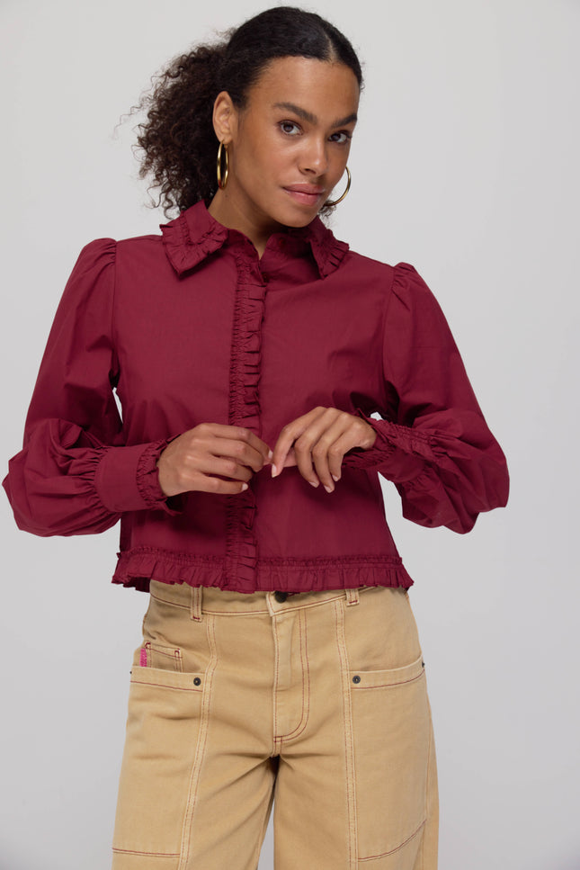 Top Ellie Wine Berry AW25P603