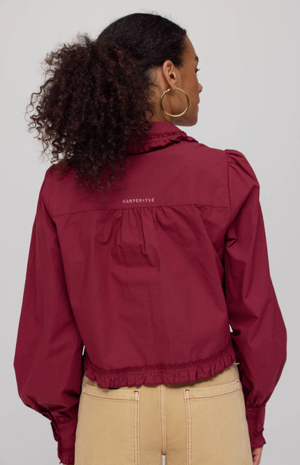 Top Ellie Wine Berry AW25P603