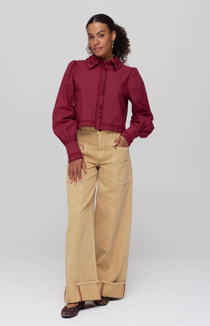 Top Ellie Wine Berry AW25P603