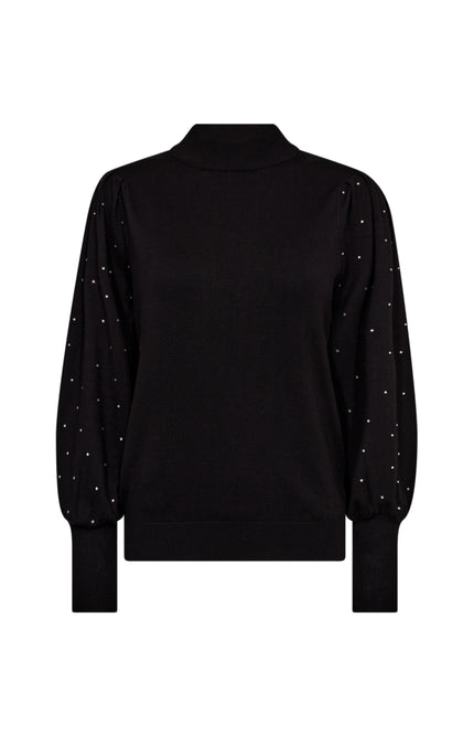 Freequent Trui Fqdotka Black 205096 Stretchshop.nl