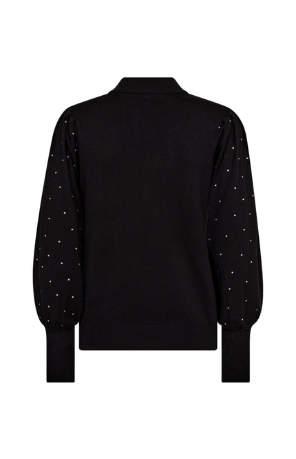 Freequent Trui Fqdotka Black 205096 Stretchshop.nl