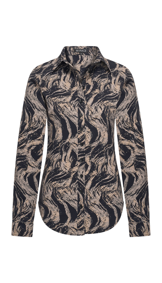 Travel Blouse Swirly Print Faclon 60840