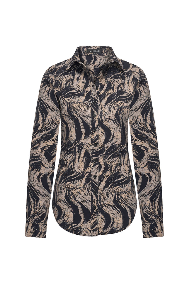 Travel Blouse Swirly Print Falcon 60840