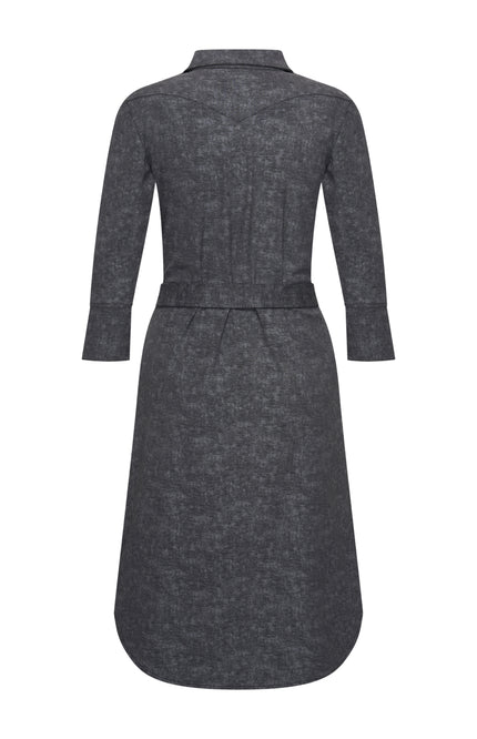 Travel Jurk Stone Foil Print Dark Grey 202092