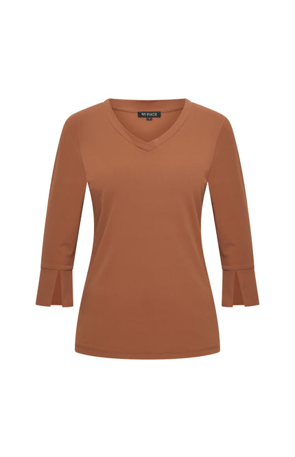 Mi Piace Travel Top Caramel 202095 Stretchshop.nl