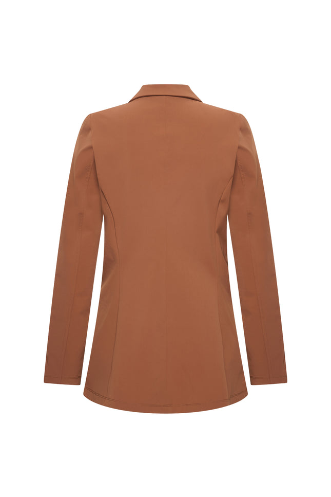 Mi Piace Travel Blazer Caramel 202102A Stretchshop.nl