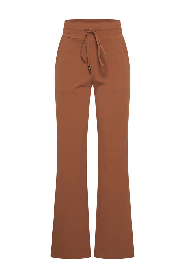 Heavy Travel Broek Flared Caramel 202136