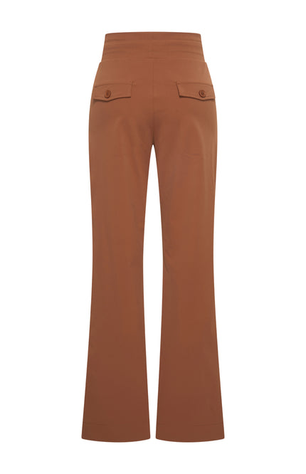 Heavy Travel Broek Flared Caramel 202136