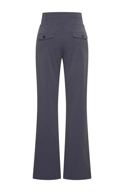 Heavy Travel Broek Flared Dark Grey 202136