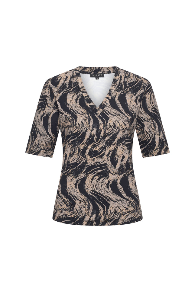 Travel Top Swirly Print Falcon 202271