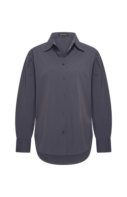 Travel Blouse Oversized Dark Grey 202524