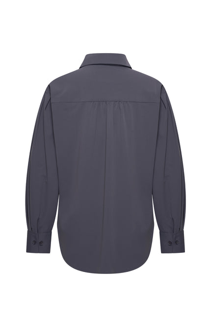 Travel Blouse Oversized Dark Grey 202524