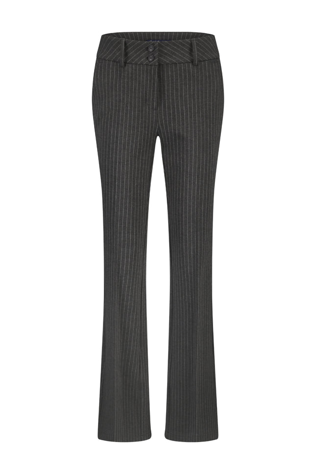 Broek Bibette Punta Pinstripe Grey Melange SRB4624 L32