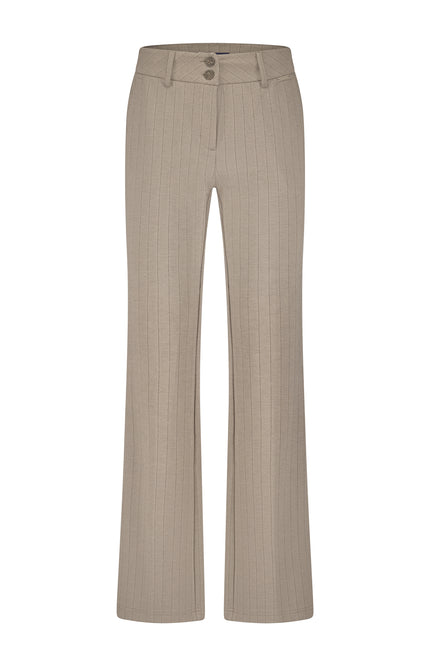 Broek Bibette Punta Pinstripe Warm Taupe SRB4624 L32