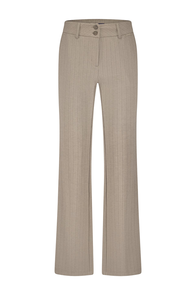 Broek Bibette Punta Pinstripe Warm Taupe SRB4624 L32