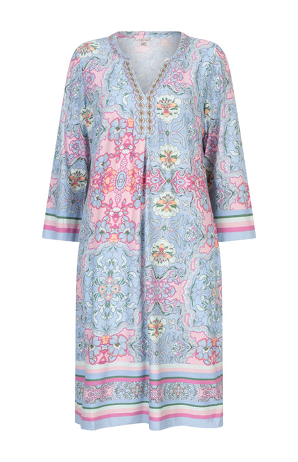 EsQualo Jurk Muse Print SP26.30012 Stretchshop.nl