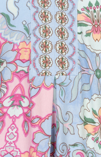 EsQualo Jurk Muse Print SP26.30012 Stretchshop.nl