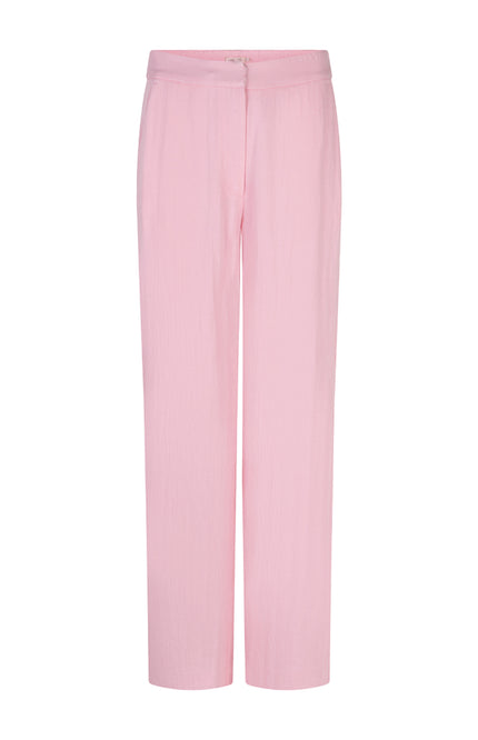 EsQualo Broek Twill Wide Romance Rose SP26.10048 Stretchshop.nl