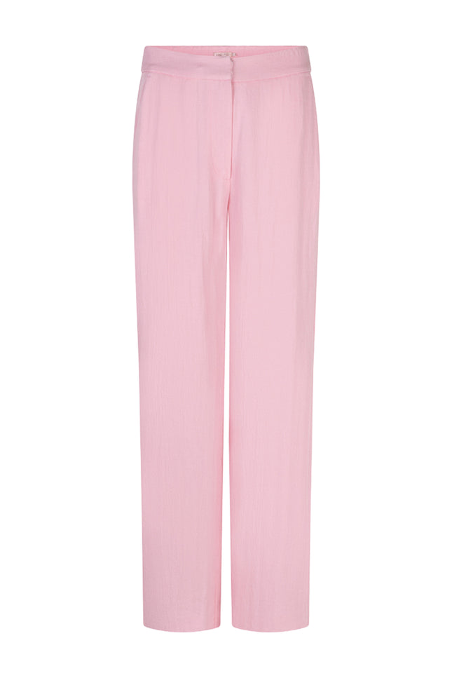 EsQualo Broek Twill Wide Romance Rose SP26.10048 Stretchshop.nl