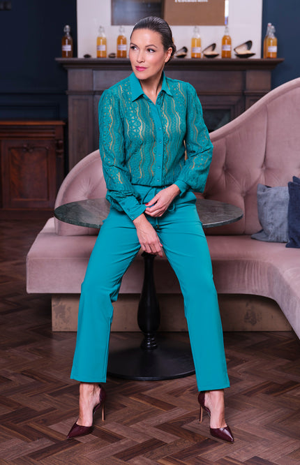 Travel Blouse Kant Petrol 202352