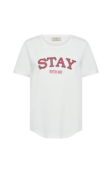 Freequent T-shirt Fqfenjal Star Offwhite Fuchsia Purple 207452 Stretchshop.nl