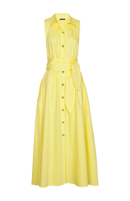 Caroline Biss Jurk Midi Sunshine 1128-80 Stretchshop.nl