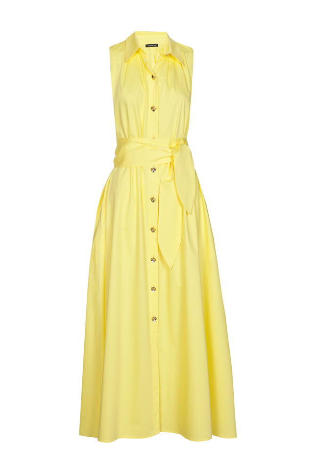 Caroline Biss Jurk Midi Sunshine 1128-80 Stretchshop.nl
