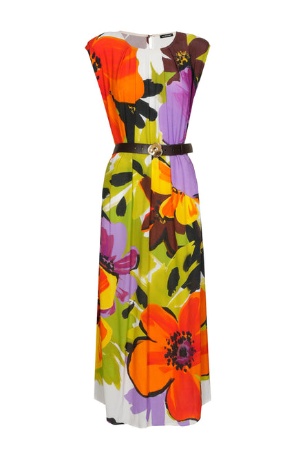 Caroline Biss Jurk Midi Multi Color 1178-49 Stretchshop.nl