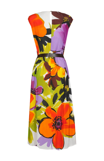 Caroline Biss Jurk Midi Multi Color 1178-49 Stretchshop.nl