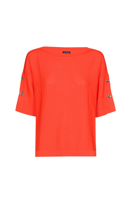 Trui Knoopdetail Orange 1210-54