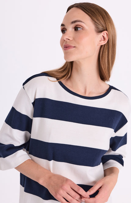 T-shirt Fqfamila Star Offwhite Navy Blazer 207642