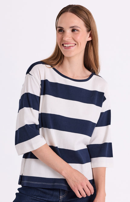 T-shirt Fqfamila Star Offwhite Navy Blazer 207642