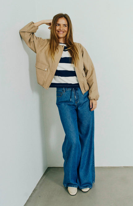 T-shirt Fqfamila Star Offwhite Navy Blazer 207642