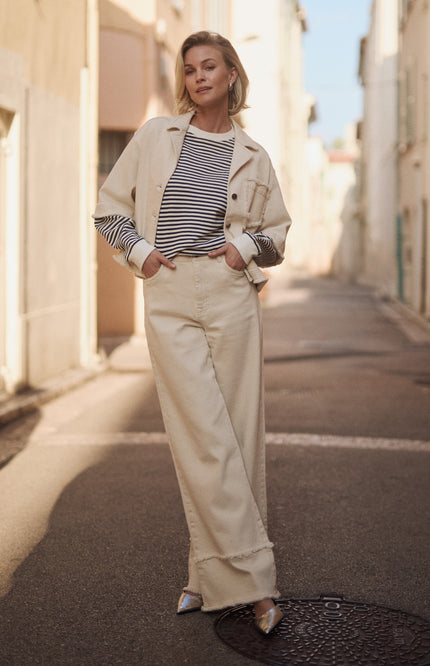 Jacket Charlie Ruffle Offwhite NKS13090